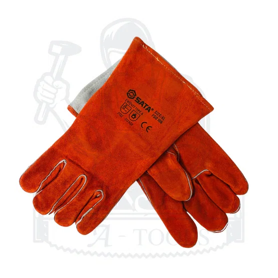 SATA ถุงมือเชื่อม นิ้วหัวแม่มือตรง (XL) รุ่น FS0106 ผลิตจากหนังวัวหุ้มฉนวนคุณภาพสูง 2