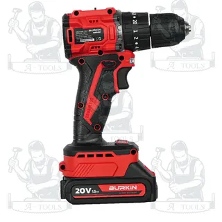 BURKIN สว่านกระแทก ไร้สาย รุ่น BBD-400 20V (อะแดปเตอร์ชาร์จ +แบต 1.5Ah x2) รับประกัน6เดือน 3