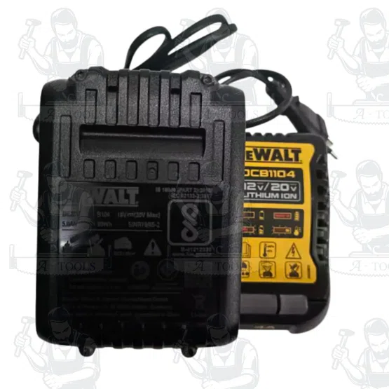 DEWALT รุ่น DCB1104P1-B1 ชุดแบตเตอรี่และแท่นชาร์จ (ชุดแบต5.0Ah 20V ) สินค้าพร้อมส่ง ของแท้ 100% 5