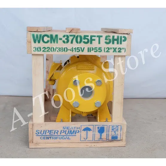 MITSUBISHI ปั๊มน้ำหอยโข่ง ปั๊มน้ำไฟฟ้า 2" x 2" x 5HP 380V รุ่น WCM-3705FT หน้าแปลน 2นิ้ว 5แรงม้า หน้าแปลน มิตซูบิชิ 2