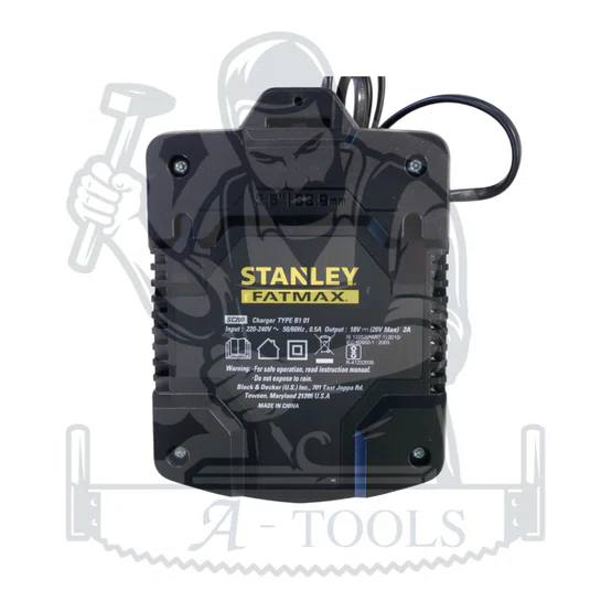 STANLEY แท่นชาร์จ แบตเตอรี่ 20V รุ่น SC200-B1 / SC401-B1 ชาร์จเร็ว 3