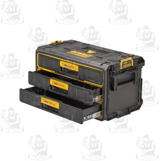 + + DEWALT กล่องเครื่องมือช่าง ลิ้นชัก 3ชั้น TOUGHSYSTEM 2.0 รุ่น DWST08330-1 4