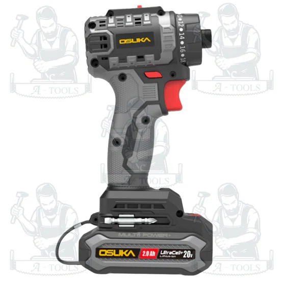OSUKA ชุดไขควงไร้สาย 20V รุ่น OCSD756-D1 (แบต20V 2.0Ah x1 +แท่นชาร์จ) 6