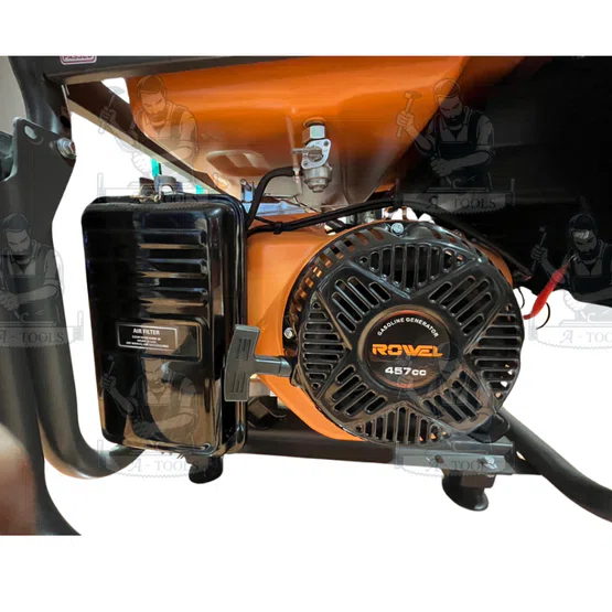 ROWEL เครื่องปั่นไฟ เบนซิน 8.3KW รุ่น RW-GE-RW8500EA 8300วัตต์ 15แรงม้า (กุญแจสตาร์ท) เครื่องยนต์ 4จังหวะ 6