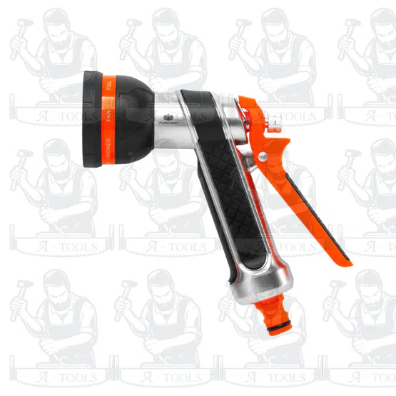 PUMPKIN ชุดปืนฉีดน้ำอลูมิเนียม 8 ฟังก์ชั่น พร้อมข้อต่อสายยาง 1/2″-5/8″ รุ่น 42301 แข็งแรง ทนทาน สินค้าพร้อมส่ง 2