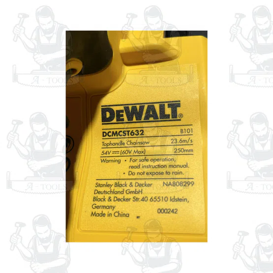 DEWALT รุ่น DCMCST632N เลื่อยโซ่ไร้สาย 60V (ตัวเปล่า) ออกแบบมาเพื่อการใช้งานหนักและงานระดับมืออาชีพ 4