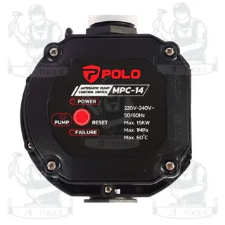 POLO สวิตช์ควบคุมปั๊มน้ำอัตโนมัติ รุ่น MPC-14 แรงดันลมสูงสุด 10 บาร์ พร้อมระบบ Smart Control สายไฟยาว 50 ซม. 5