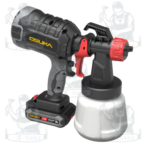 OSUKA กาพ่นสีไร้สาย 20V OCSG776-D1 (แบต2.0Ah+สายชาร์จ) พ่นสีง่าย ได้สีเรียบ 5