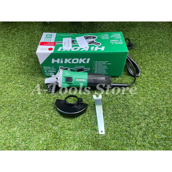 HIKOKI-HITACHI เครื่องเจียร์ 4" ไฮโคคิ/ฮิตาชิ รุ่น G10SS2 600W แถมด้ามจับ+ใบเจียร์+ประแจขันใบ ลูกหมู 3