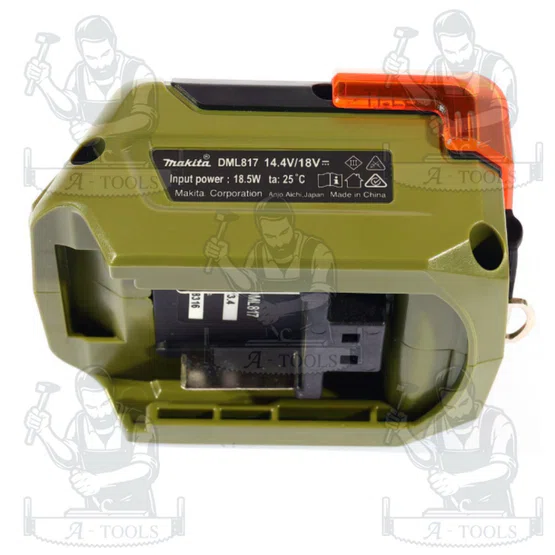 MAKITA รุ่น DML8170 ไฟฉายส่อง LED สีโอลีฟ 18V ออกแบบมาเพื่อความคล่องตัวและการใช้งานที่หลากหลาย เล็กกะทัดรัด น้ำหนักเบา 5