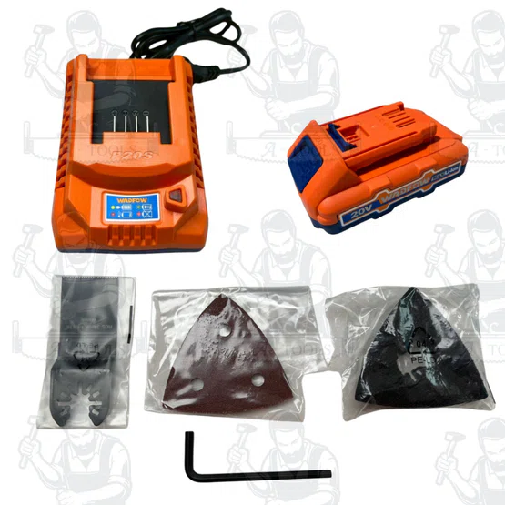 WADFOW เครื่องตัด ขัด อเนกประสงค์ไร้สาย WMUP5021 20V สินค้า 5