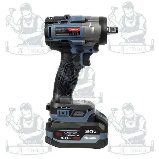 ROWEL รุ่น DIW600RX บล็อกกระแทกไร้สาย 20V 600Nm RX Series (พร้อมแบต 5.0Ahx2 และแท่นชาร์จ) รับประกัน 2 ปี 6