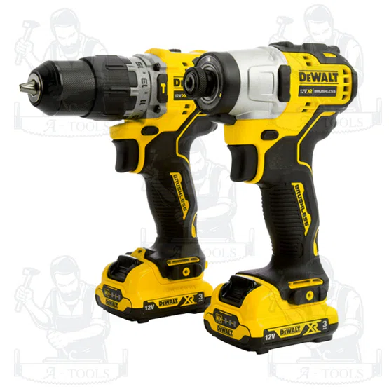 DEWALT ชุดสว่านกระแทกเเละไขควงกระแทก 12V รุ่น DCK2111L2T-B1 แบตเตอรี่ ลิเธียมไอออน 2