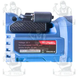 + + ROWEL เลื่อยชัก ไร้สาย 20V รุ่น DRS210-B (แบต20V 2.0Ah x1+แท่นชาร์จ) 6