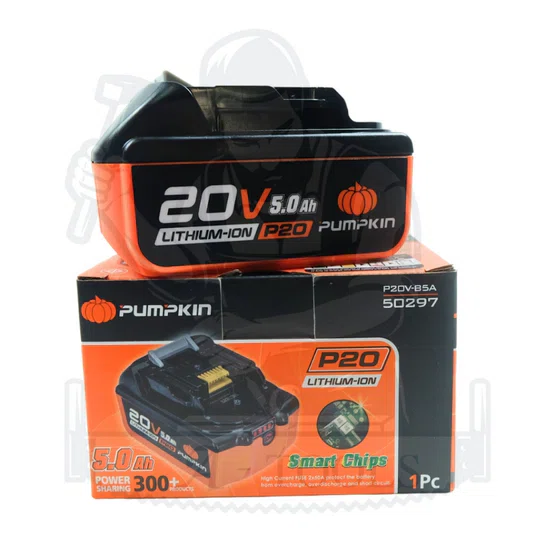 PUMPKIN แบตเตอรี่ 20V 5.0แอมป์ พัมคิน รุ่น 50297 / P20V-B5A Infinity Power P20 4