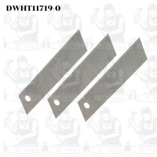 DEWALT ใบมีดคัตเตอร์ 18 มม. Hardened รุ่น DWHT11719-0 ใช้งานร่วมกับคัตเตอร์ขนาด 18 มม. ได้ทั่วไป ของแท้ 2