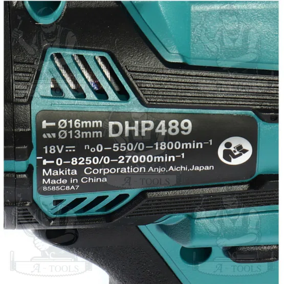 MAKITA   สว่านกระแทกไร้สาย 18V รุ่น DHP489Z (ตัวเปล่า) ของแท้ พร้อมส่ง รับประกันจากศูนย์ 5