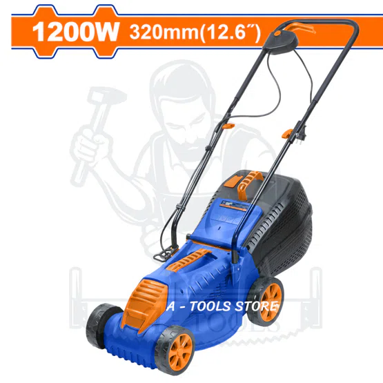 WADFOW รถเข็นตัดหญ้า ไฟฟ้า รุ่น WEN3201 กำลังไฟ1200วัตต์ ความจุถุงเก็บหญ้า 30ลิตร เข็นง่าย 2