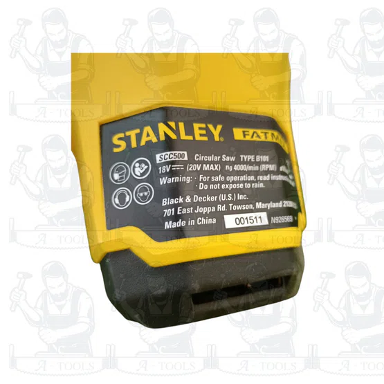 STANLEY เลื่อยวงเดือน ไร้สาย 20V รุ่น SCC500-B1 ขนาดใบ165MM. (เครื่องเปล่า) รับประกัน2ปี 4
