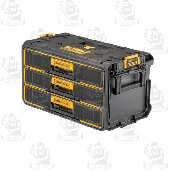 + + DEWALT กล่องเครื่องมือช่าง ลิ้นชัก 3ชั้น TOUGHSYSTEM 2.0 รุ่น DWST08330-1 2