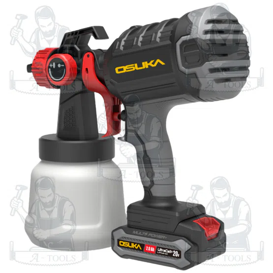OSUKA กาพ่นสีไร้สาย 20V OCSG776-D1 (แบต2.0Ah+สายชาร์จ) พ่นสีง่าย ได้สีเรียบ 3