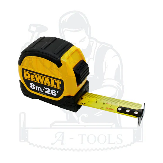 DEWALT รุ่น DWHT36027-0 ตลับเมตร 8 เมตร พกง่าย คุณภาพดี น้ำหนักเบา แข็งแรง ทน ใช้งานง่าย 4