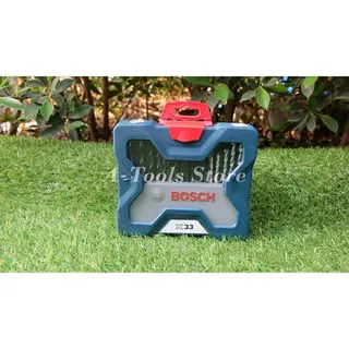 BOSCH ชุดดอกสว่าน+ดอกไขควง 33ชิ้น บ๊อซ รุ่น X-LINE 33Pcs. (Blue) ชุดดอกไขควงและดอกเจาะ 2607017398 2