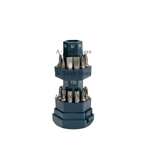 BOSCH ชุดไขควง พร้อมดอกไขควง25ชิ้น Blue Big Bit รุ่น 2607017404 บ๊อซ Screwdriver bit set 4