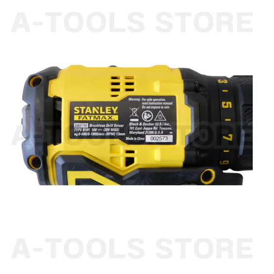 STANLEY สว่านไร้สาย 20V Max รุ่น SBD710D2K-B1 ไร้แปรงถ่าน (แบต2.0AH x2) SBD710 3