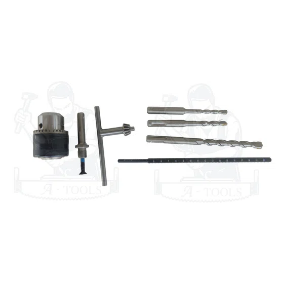 BOSCH สว่านโรตารี่ บ๊อช รุ่น GBH220 720W (พร้อมชุดดอกสว่าน+อุปกรณ์) 23mm. 3ระบบ ปรับซ้าย-ขวา สกัดได้ 06112A60K1 ของแท้ 5