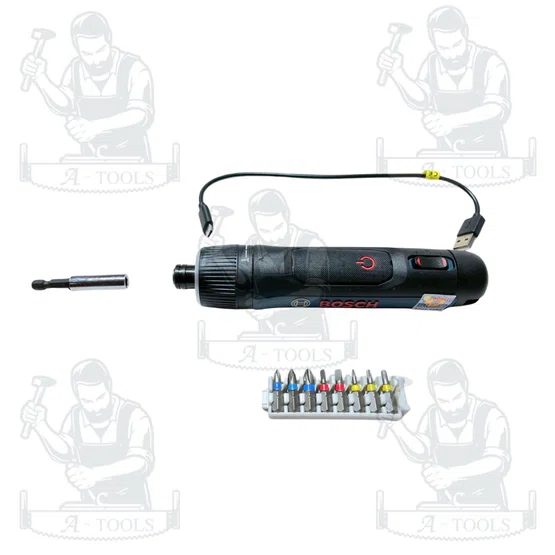 BOSCH รุ่น GO 3 KIT (06019H2281) ไขควงไร้สาย 3.6V พร้อมไฟ LED ตั้งค่าแรงบิดได้ 7 ระดับ แบตเตอรี่ความจุ 2.0 Ah 5