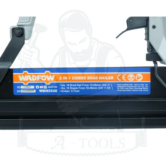 WADFOW ปืนยิงตะปูลม 2IN1 รุ่น WBN2540 ปรับความลึกได้ 4