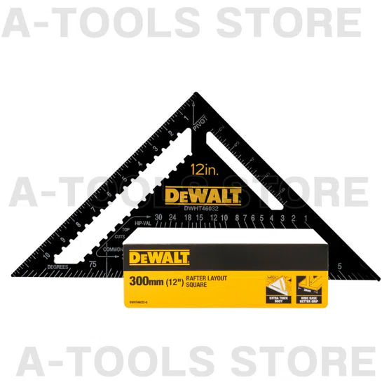 DEWALT ฉากสามเหลี่ยม อลูมิเนียมสีดำ 12นิ้ว รุ่น DWHT46032-0 **ส่งเร็ว ของแท้100%** 4