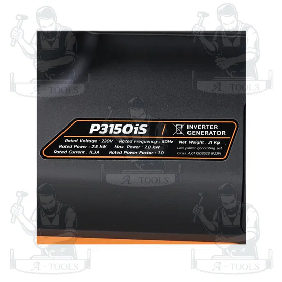 POLO รุ่น P3150IS เครื่องปั่นไฟ Inverter กำลังไฟสูงสุด 2.8 กิโลวัตต์ สตาร์ทมือ เสียงเงียบ สินค้าพร้อมส่ง 6