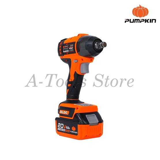 PUMPKIN บล็อก กระแทก ไร้สาย 1/2" พัมคิน รุ่น INF-12IWBL / 50262 (แบต20V 2.0-4.0Ah x2+แท่นชาร์จ) , 50269 (เครื่องเปล่า) 4