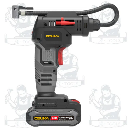 OSUKA + ชุดเครื่องเติมลมไร้สาย 20V รุ่น OCAI786-D1 (แบต20V 2.0Ah x1+สายชาร์จ) 4