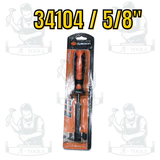 PUMPKIN สิ่ว รุ่นด้ามตอก 34101/34102/34103/34104/34105/34106/34107/34108 มีหลายขนาดให้เลือก ด้ามใหญ่พิเศษ จับกระชับมือ 5