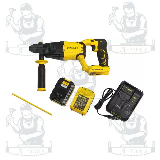 STANLEY สว่านโรตารี่ไร้สาย 20V รุ่น SBR20M2K-B1 3ะบบ มอเตอร์ไร้แปรงถ่าน (แบต4.0Ah x2) **ส่งเร็ว ของแท้100%** 5