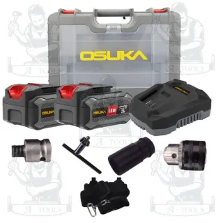 OSUKA ชุดบล็อกไร้สาย 1/2" 20V รุ่น OSID-520 (แบต20V 4.0Ah x2 +แท่นชาร์จ +ชุดหัวจับ) สินค้า 6
