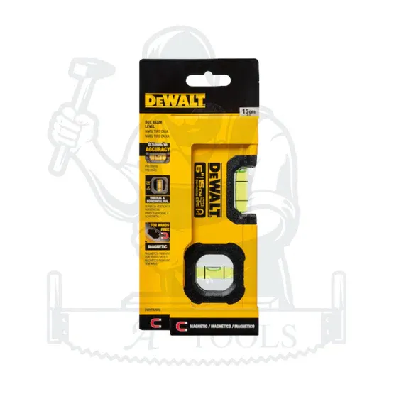 DEWALT ระดับน้ำ แบบพกกระเป๋า Box Beam (ใหม่) รุ่น DWHT42802 ขนาด 6นิ้ว แบบมีแม่เหล็ก น้ำหนักเบา พกง่าย ใช้งานง่าย 4