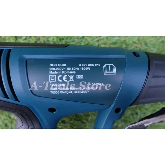 BOSCH เครื่องเป่าลม ร้อน บ๊อซ รุ่น GHG18-60 1800W ปืนเป่าลมร้อน GHG 18-60 ปรับได้3ระดับ 06012A61K0 3