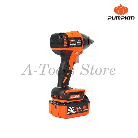 PUMPKIN บล็อก กระแทก ไร้สาย 1/2" พัมคิน รุ่น INF-12IWBL / 50262 (แบต20V 2.0-4.0Ah x2+แท่นชาร์จ) , 50269 (เครื่องเปล่า) 6