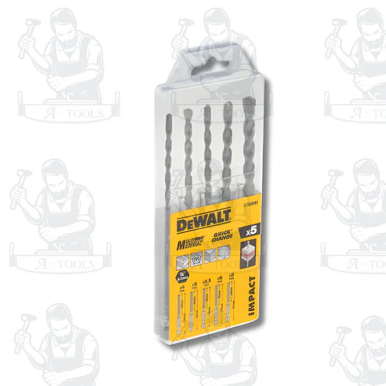 DEWALT ชุดดอกสว่าน DT60099-QZ ขนาด 4-8 มม. (5ชิ้น)  ทนต่อความร้อน และสึกกร่อน สินค้า พร้อมส่ง 5