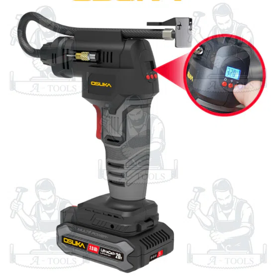 OSUKA + ชุดเครื่องเติมลมไร้สาย 20V รุ่น OCAI786-D1 (แบต20V 2.0Ah x1+สายชาร์จ) 5