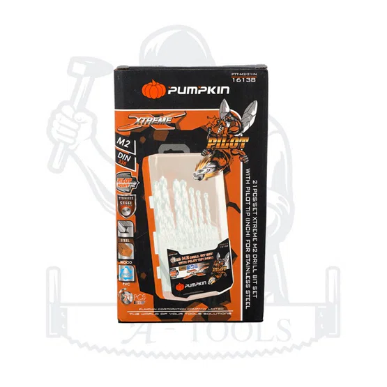 PUMPKIN ชุดดอกสว่าน เจาะสแตนเลส M2 Pilot Tip 21/ชุด พัมคิน รุ่น 16138 / PTT-M2/21IN (หุน) แข็งแรง ทนทาน *ส่งเร็ว ของแท้* 6