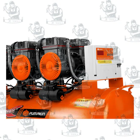 PUMPKIN ปั๊มลม ออยฟรี พัมคิน รุ่น 31555 / PTT-X6HP120 ความจุถัง 120ลิตร กำลังไฟ1490W เสียงเงียบ 2