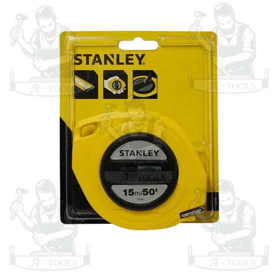 STANLEY เทปวัดเหล็ก รุ่น 34-104 ยาว15เมตร/50FT, 34-107 ยาว30m./100FT เทปวัดสายโลหะ/สายแข็ง 4
