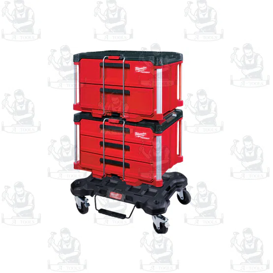 Milwaukee ชุด MOBILE PACKOUT SET กล่องเก็บเครื่องมือช่าง+กล่องลิ้นชัก+ฐานแบบล้อเลื่อน 5