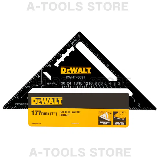 DEWALT ฉากสามเหลี่ยม อลูมิเนียมสีดำ 7นิ้ว รุ่น DWHT46031-0 **ส่งเร็ว ของแท้100%** 5