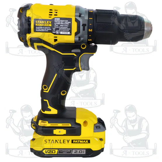 STANLEY สว่านกระแทกไร้สาย 20V รุ่น SBD715D2KA-B1 (แบต 2.0AHx2+กล่องอุปกรณ์100ชิ้น) 5